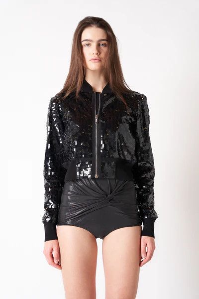 Rick Owens o1y0126 Bomber Jacket in Black Size S / US 4 / IT 40 - 1 Thumbnail