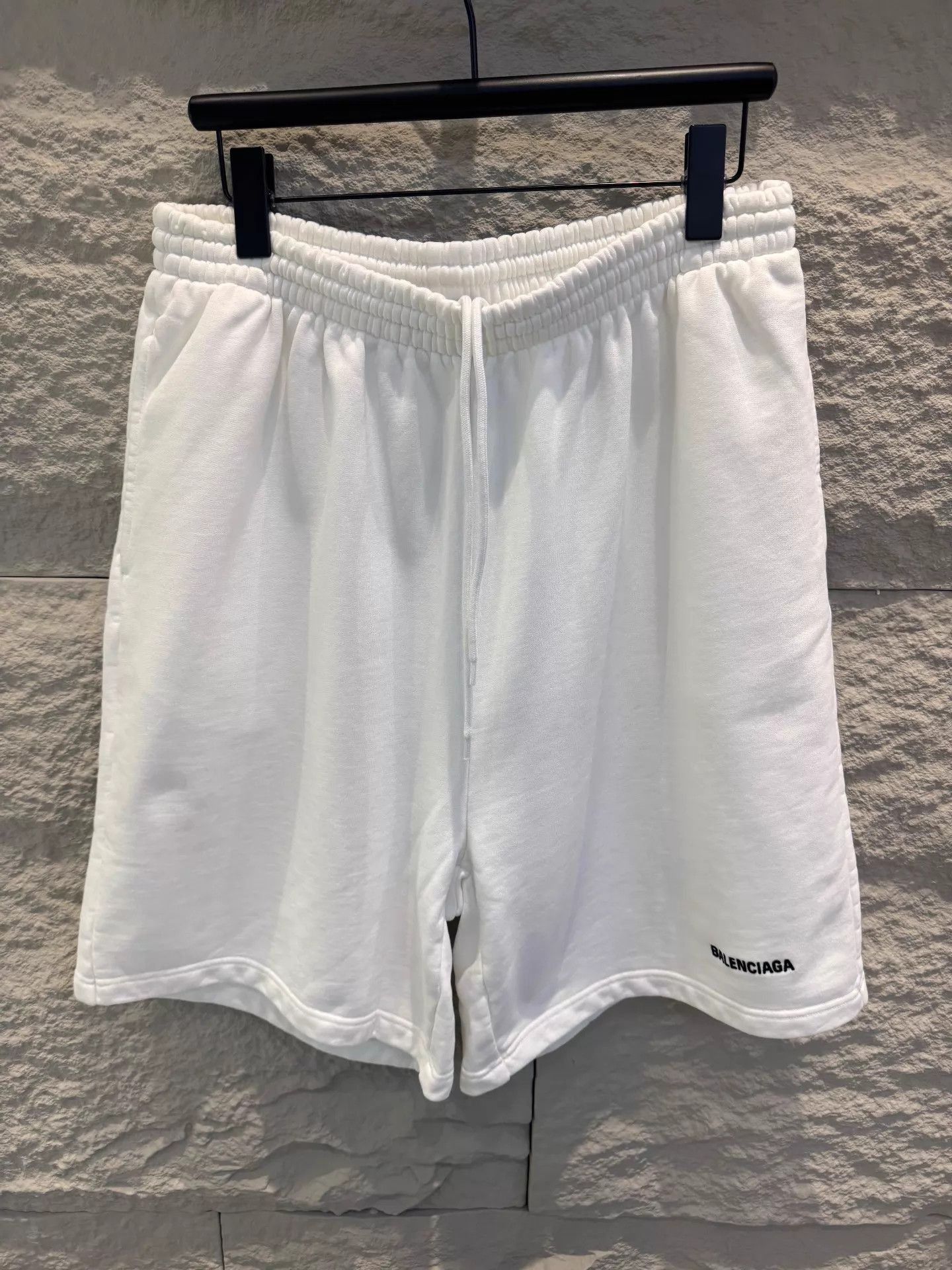 Balenciaga White Casual Drawstring Shorts Size US 30 / EU 46 - 1 Thumbnail