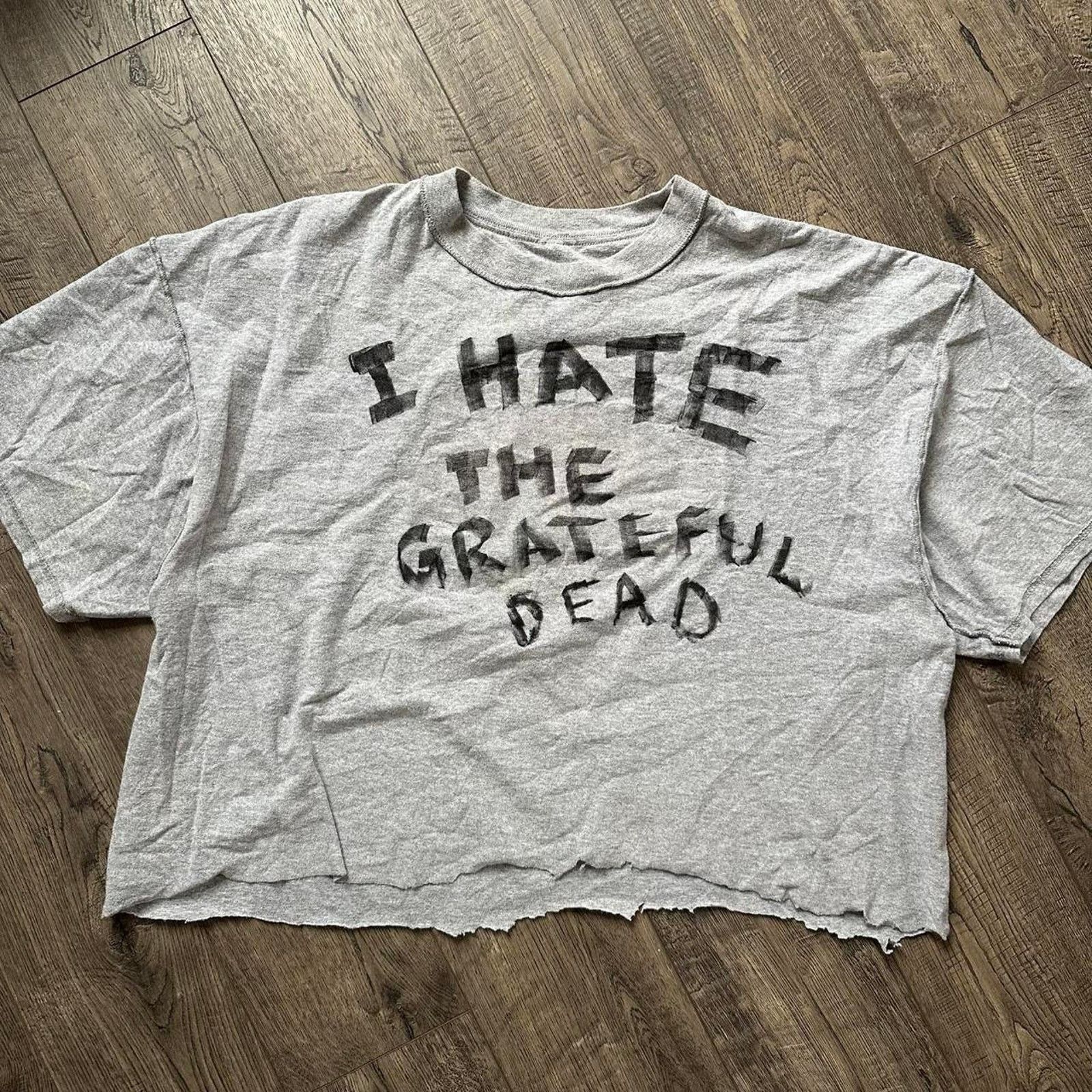 Other Vintage Cropped Biker I hate Grateful Dead Band Tee Shirt Size US L / EU 52-54 / 3 - 1 Thumbnail