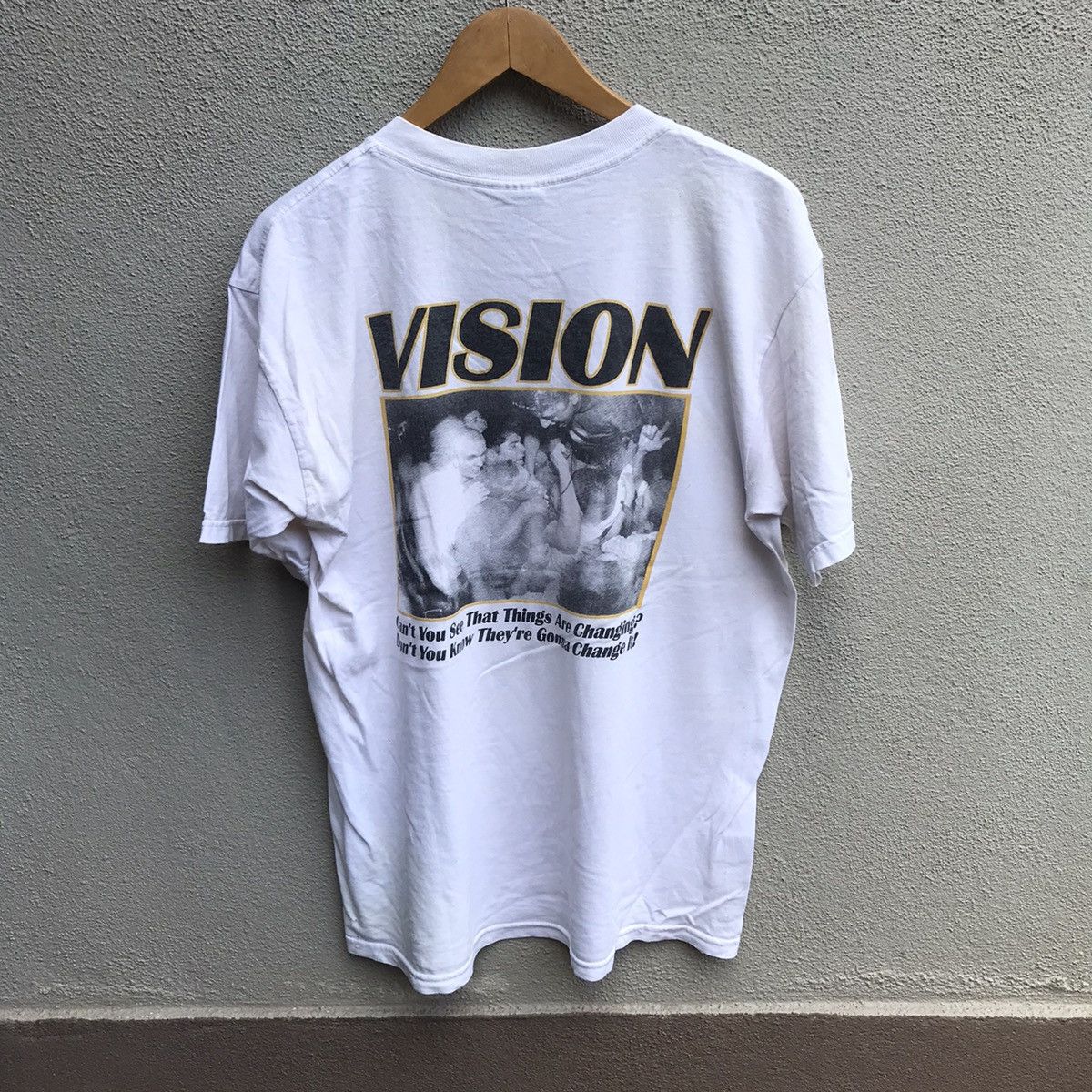 Band Tees Vintage 90s VISION band tee hardcore punk Size US L / EU 52-54 / 3 - 1 Thumbnail