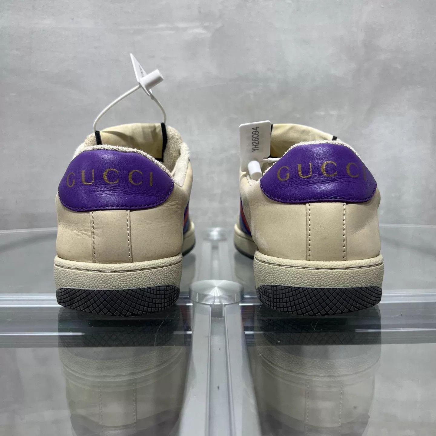 Gucci Gucci distressed sneaker purple 37 women's YH26093 Size US 6.5 / IT 36.5 - 6 Thumbnail