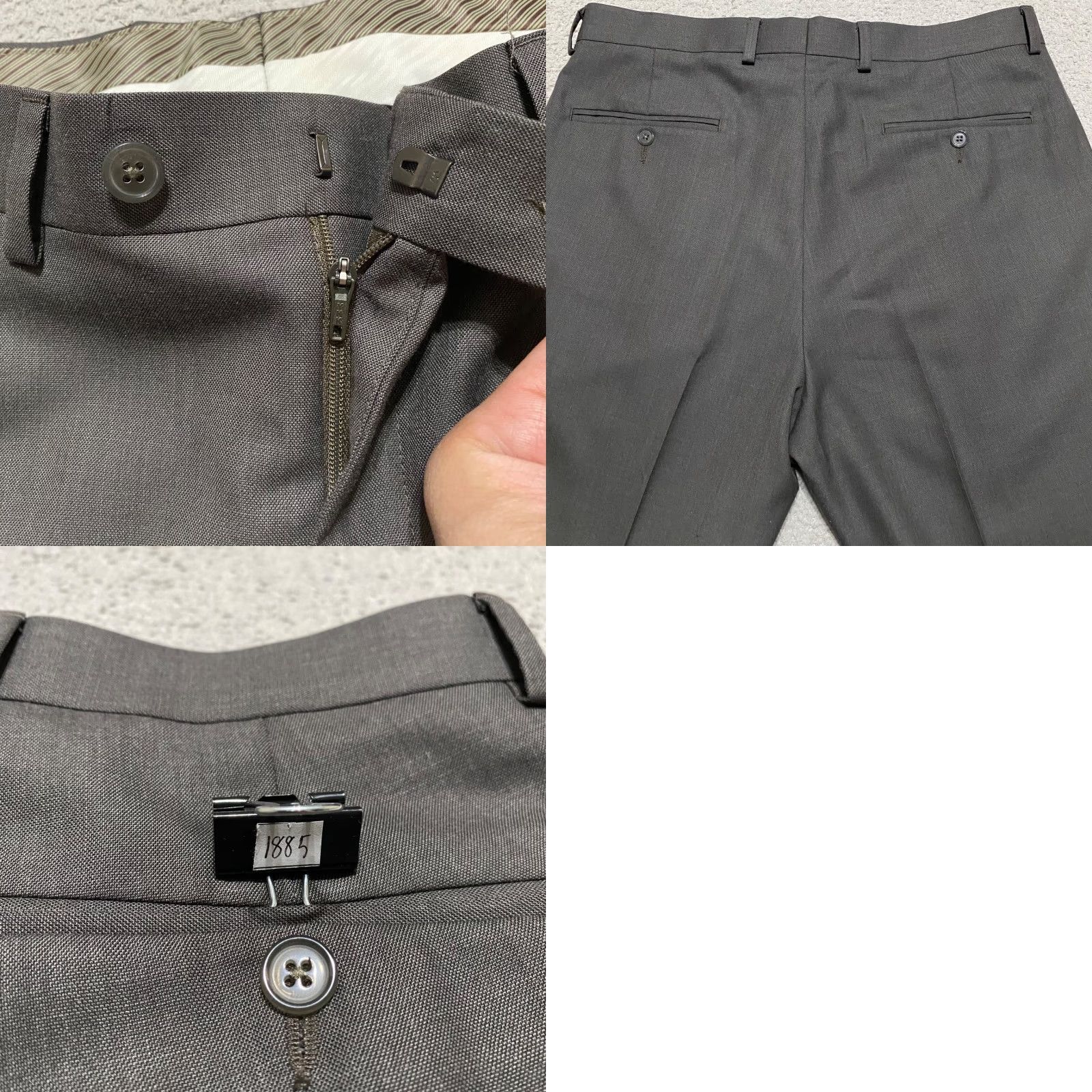 Ralph Lauren Lauren Ralph Lauren Mens Dress Pants Gray Straight Pleated 34x32 Regular Front Front Style Pants Men Gray Leather? Size US 34 / EU 50 - 8 Thumbnail