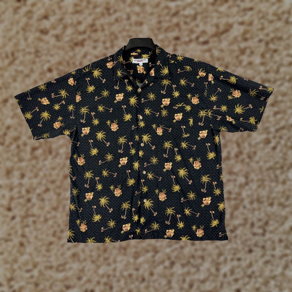 Quiksilver VINTAGE Quiksilver Shirt Mens 2XL Black Palm All Over Print Edition USA Size US XXL / EU 58 / 5 - 1 Thumbnail