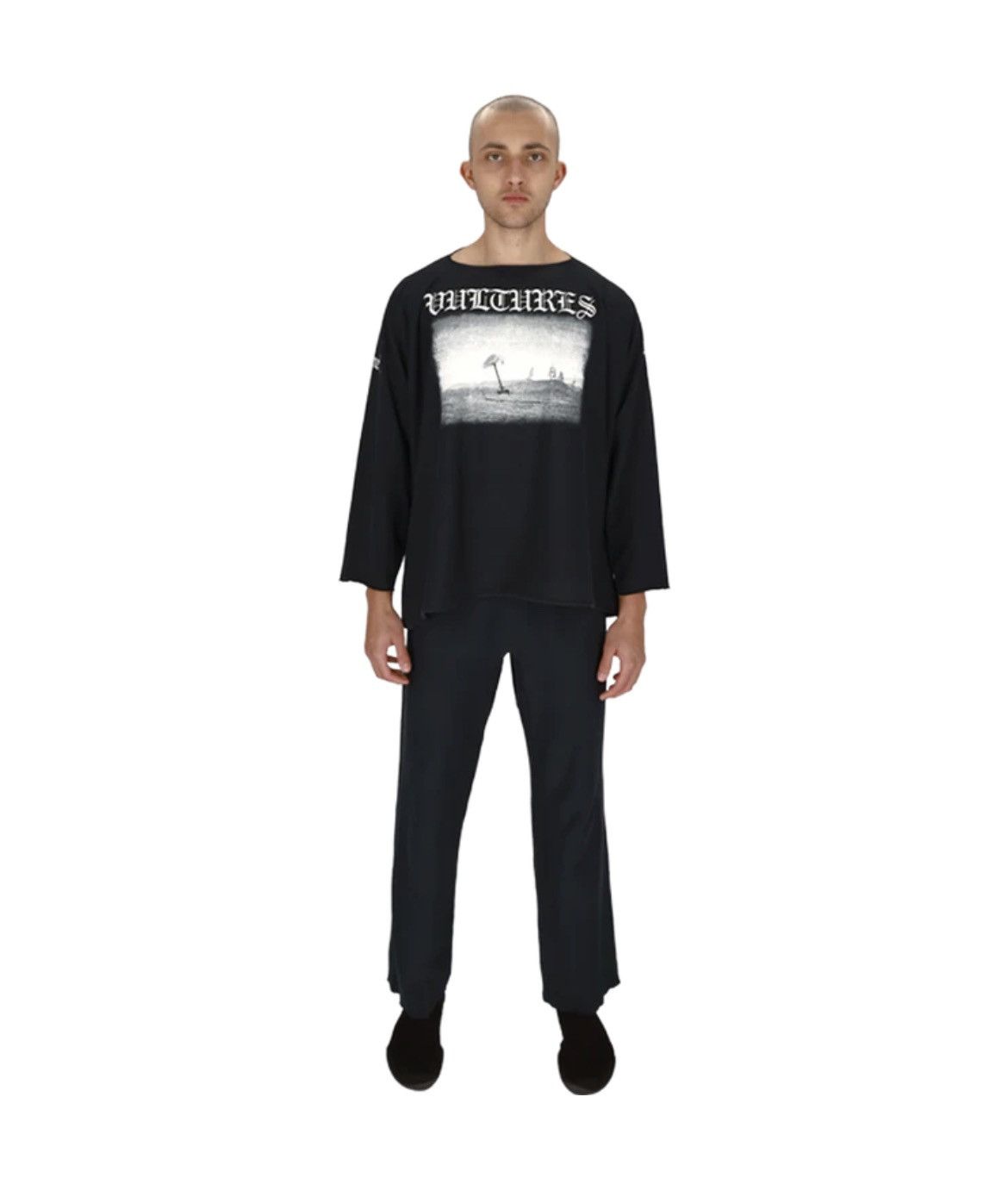 Japanese Brand × Kanye West Rare Kayne West As Seen VULTURES Black Long Sleeve Size US L / EU 52-54 / 3 - 2 Thumbnail