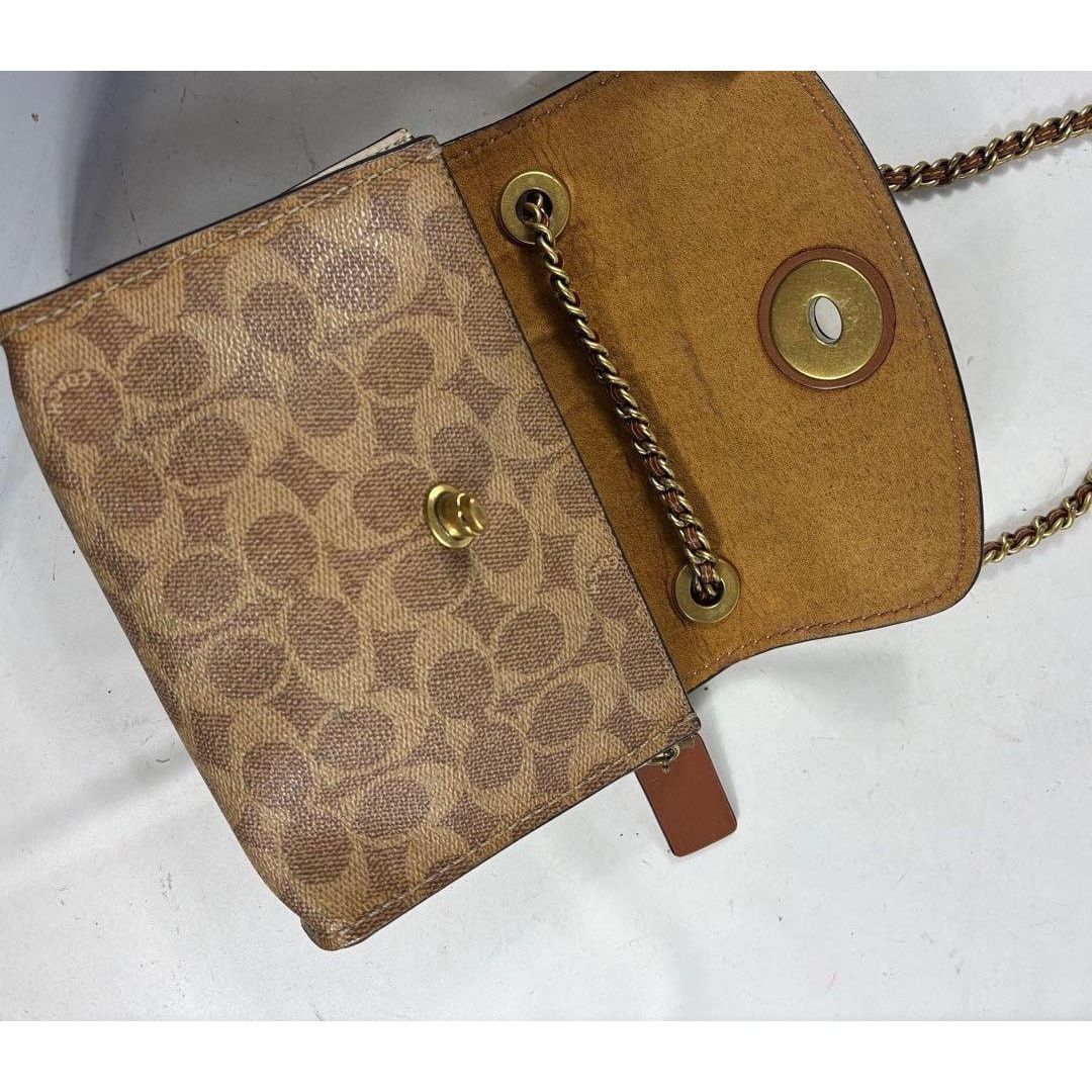 Coach Coach Parker 18 Colorblock Signature Canvas Chain Bag Size ONE SIZE - 6 Thumbnail