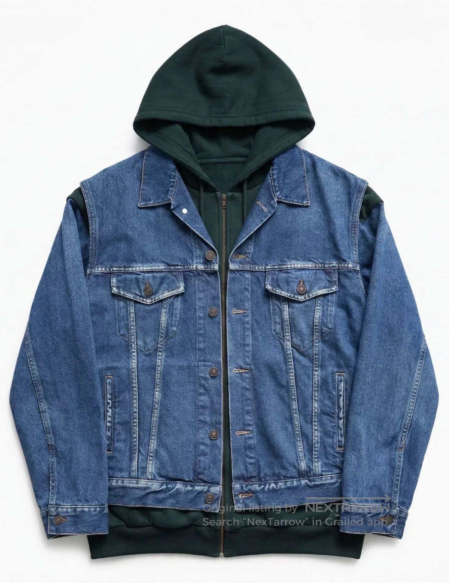 Balenciaga balenciaga denim jacket and hoodie set. Size US XXL / EU 58 / 5 - 1 Thumbnail