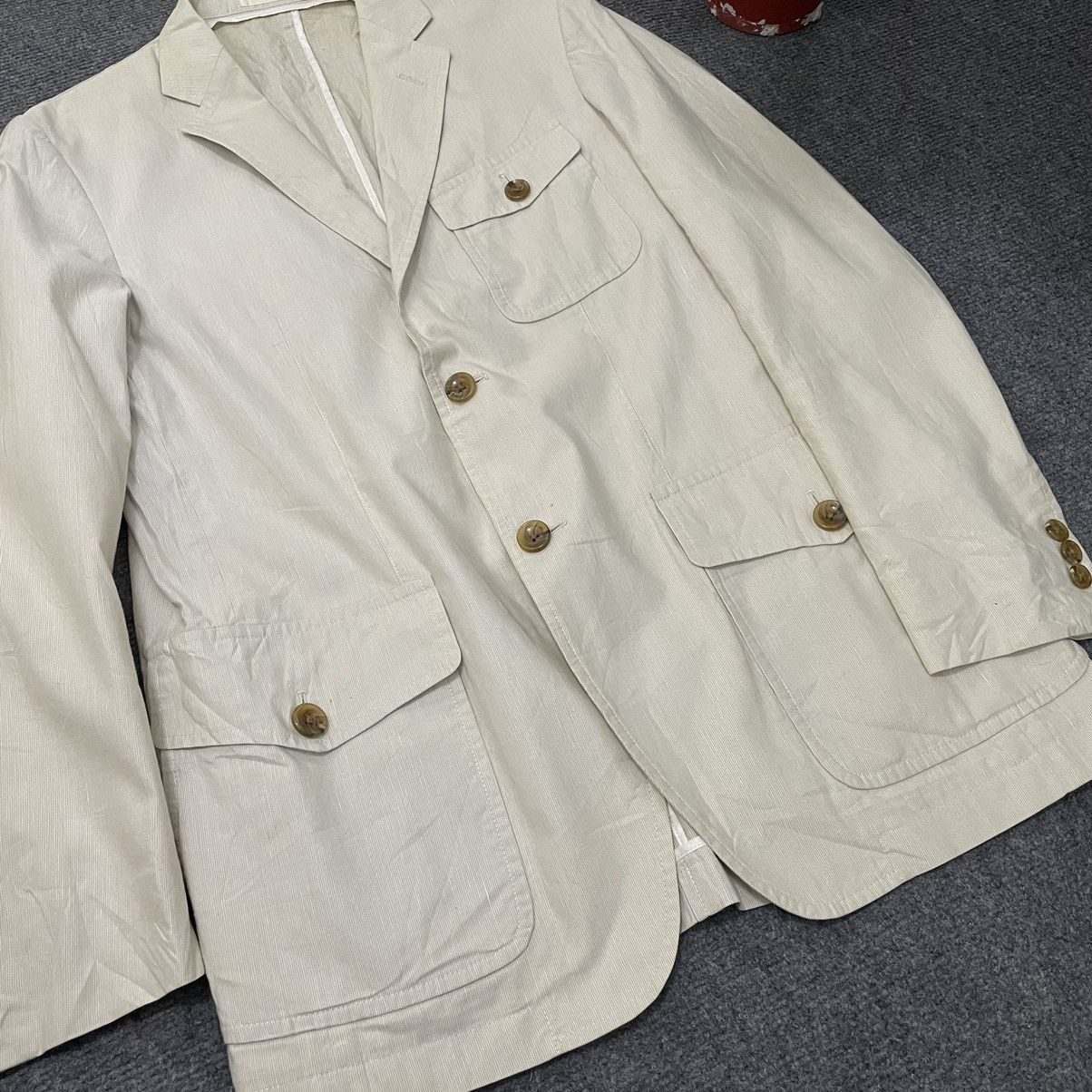 Burberry Burberry London Cream Blazer Size 36R - 2 Thumbnail
