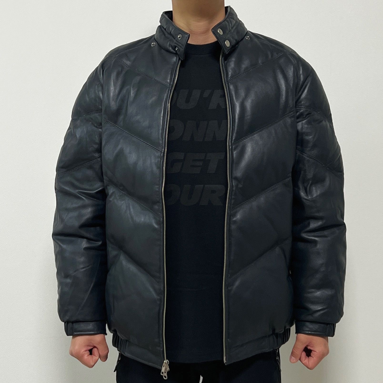 Supreme Supreme AW05 Leather Down Jacket Black Size US M / EU 48-50 / 2 - 1 Thumbnail