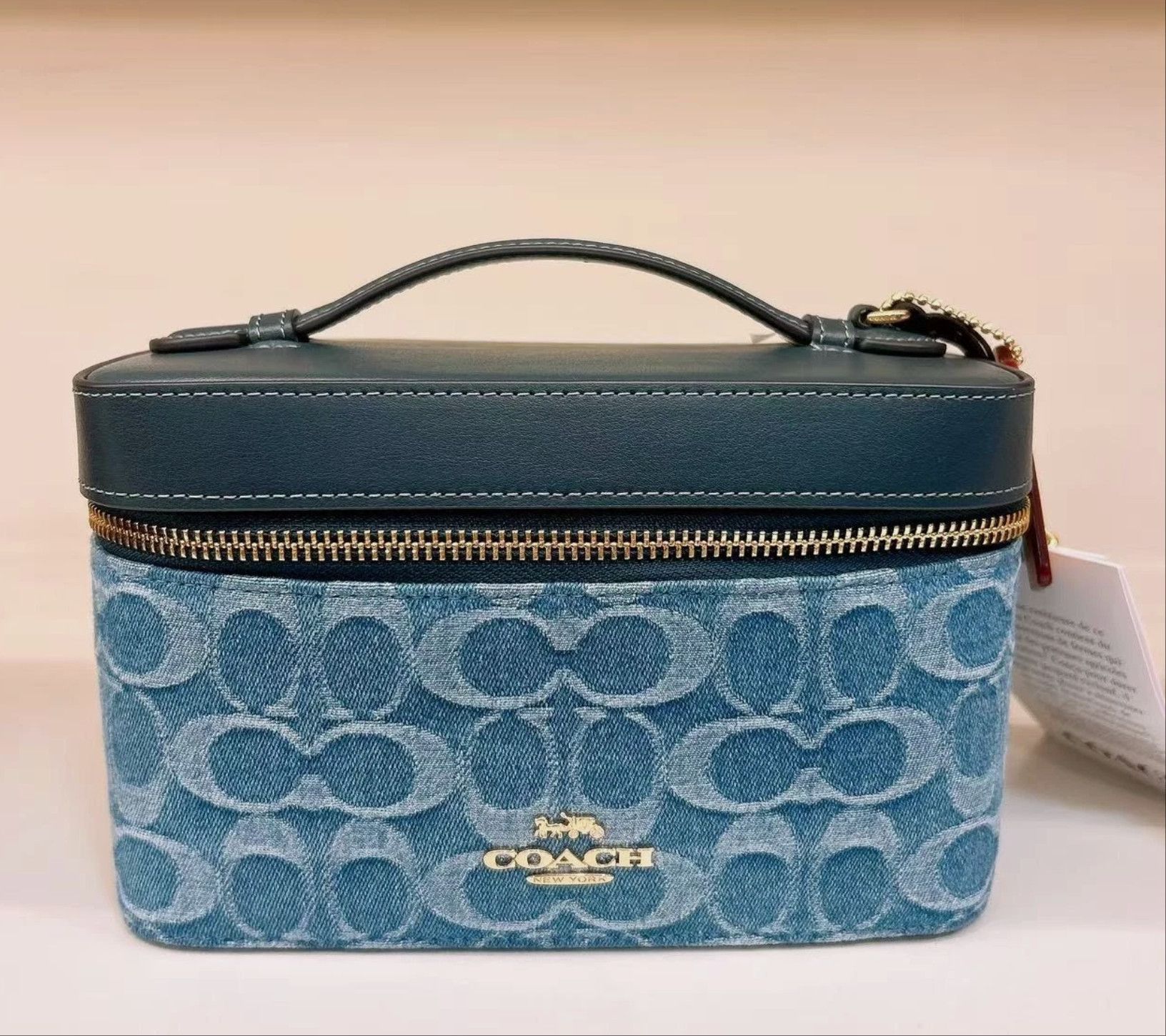 Coach Cosmetic Case In Signature Denim CDC16 with long crossbody Size ONE SIZE - 7 Thumbnail