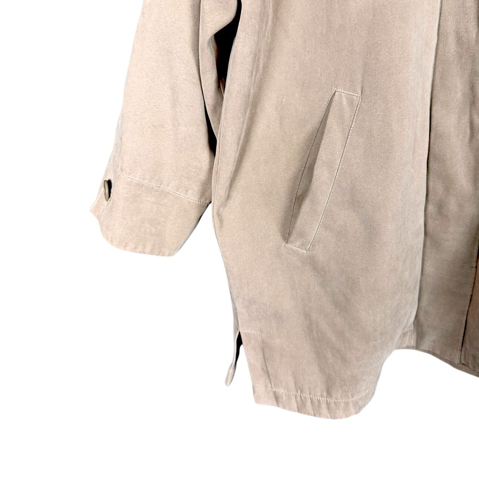 London Fog London Fog Beige Brown Men's Medium Fleece Lined Trench Coat Size US M / EU 48-50 / 2 - 7 Thumbnail