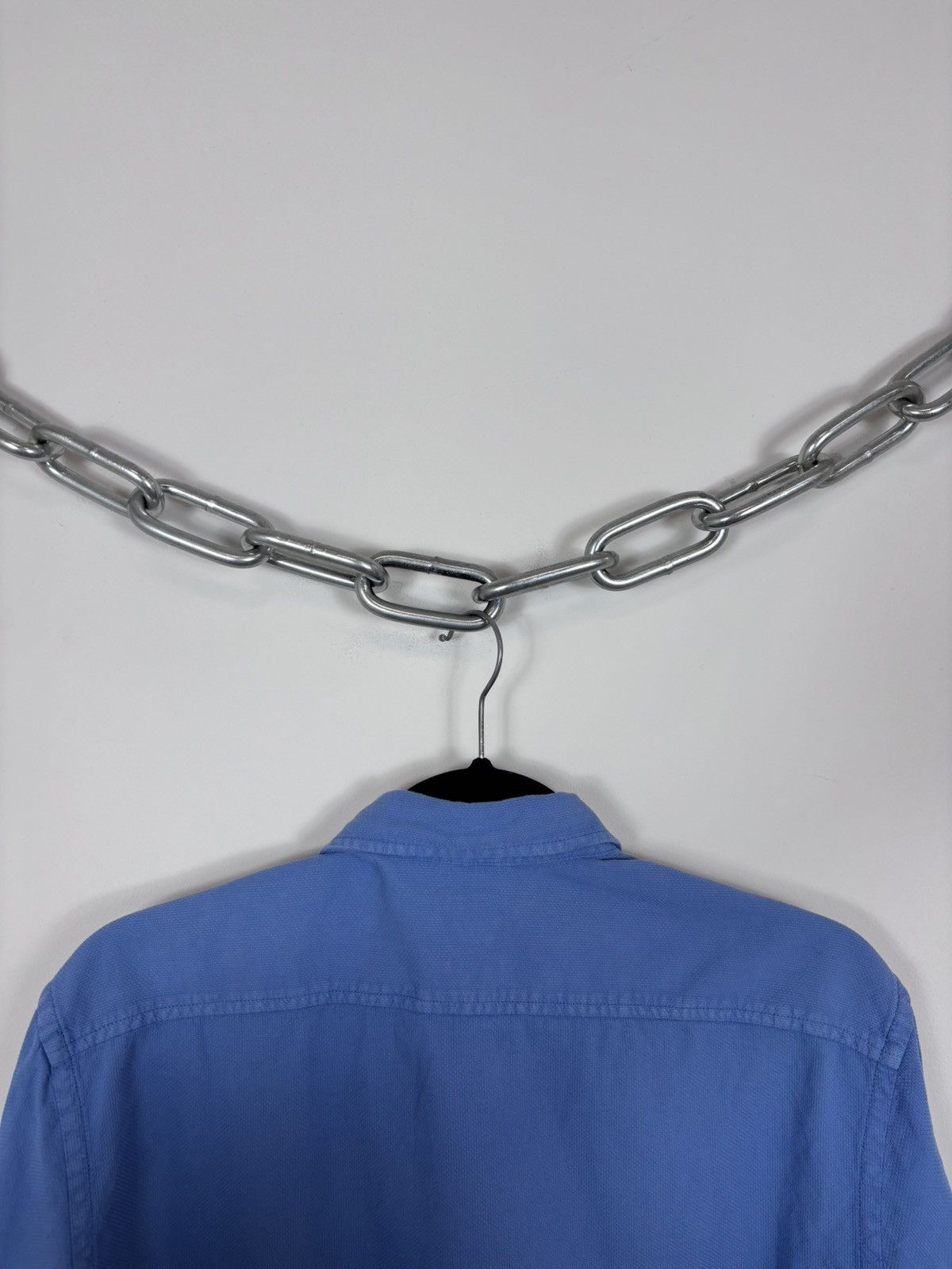 Boggi Boggi Milano Men’s Regular Fit Blue Cotton Button Up Shirt Size US M / EU 48-50 / 2 - 19 Thumbnail