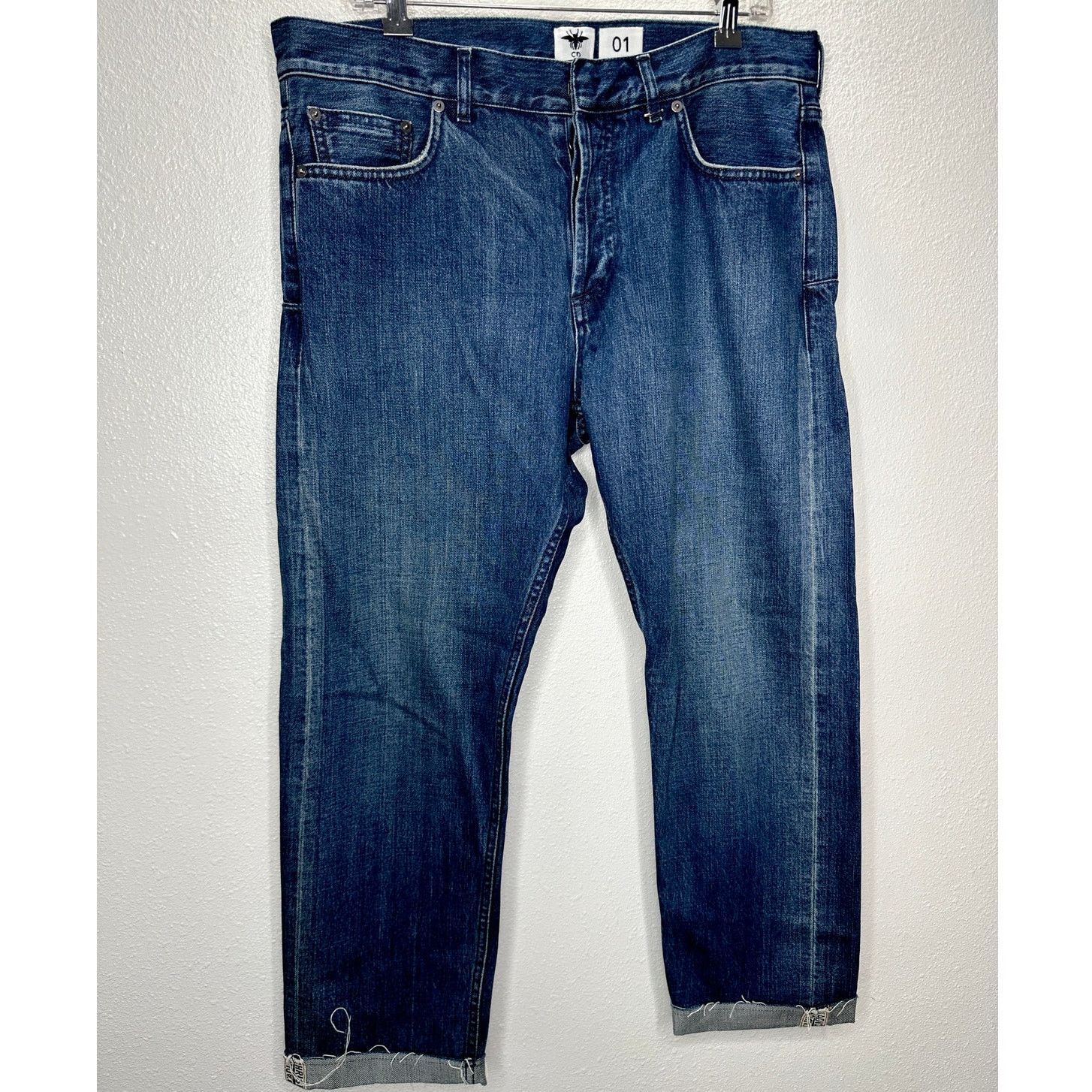 Other NWOT Christian Dior 01 Med Wash Button Boyfriend Jeans 10 Size 32" / US 10 / IT 46 - 2 Thumbnail
