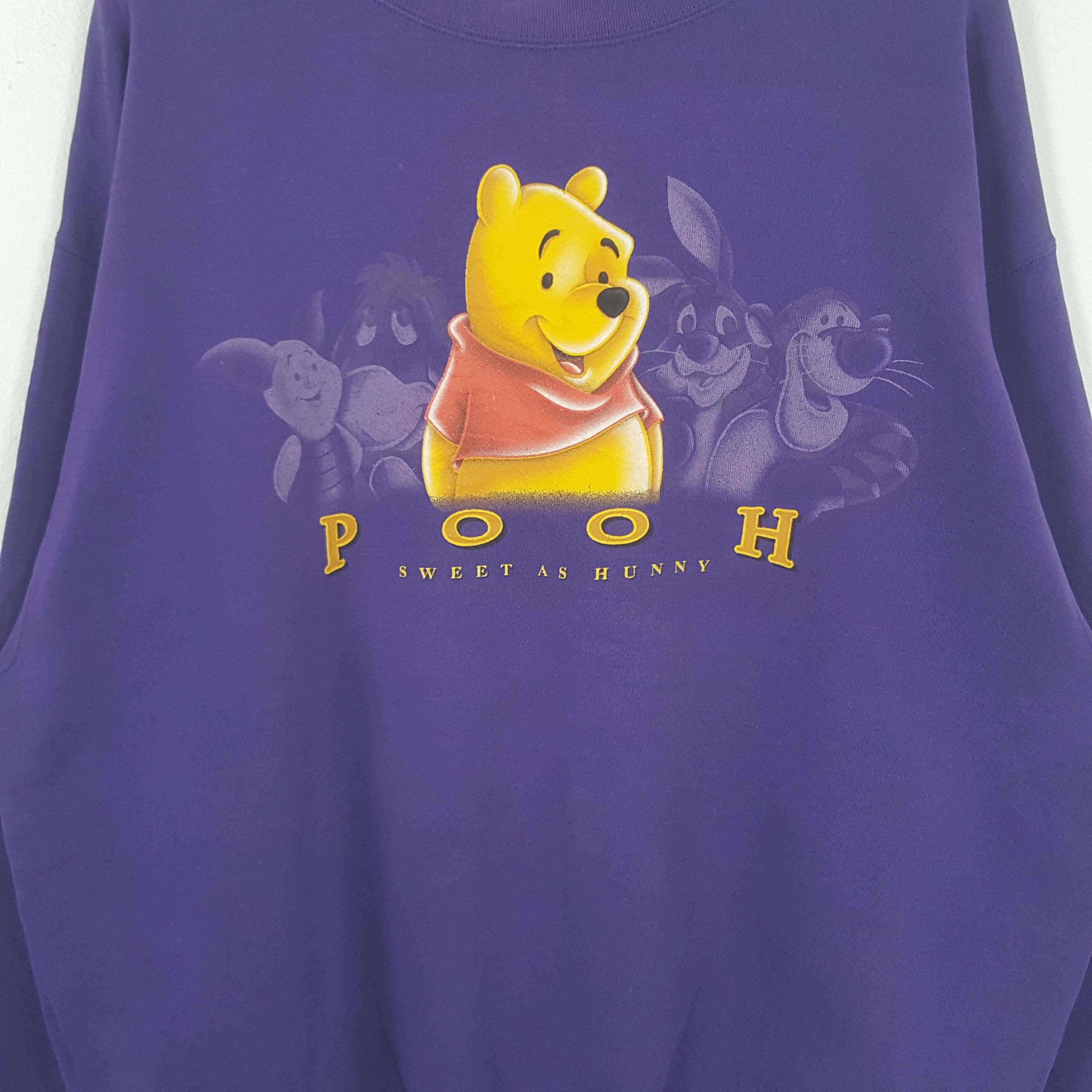 Disney Vintage Pooh Sweet As Hunny Cartoon Movie Sweatshirt RR7 Size US XL / EU 56 / 4 - 2 Thumbnail