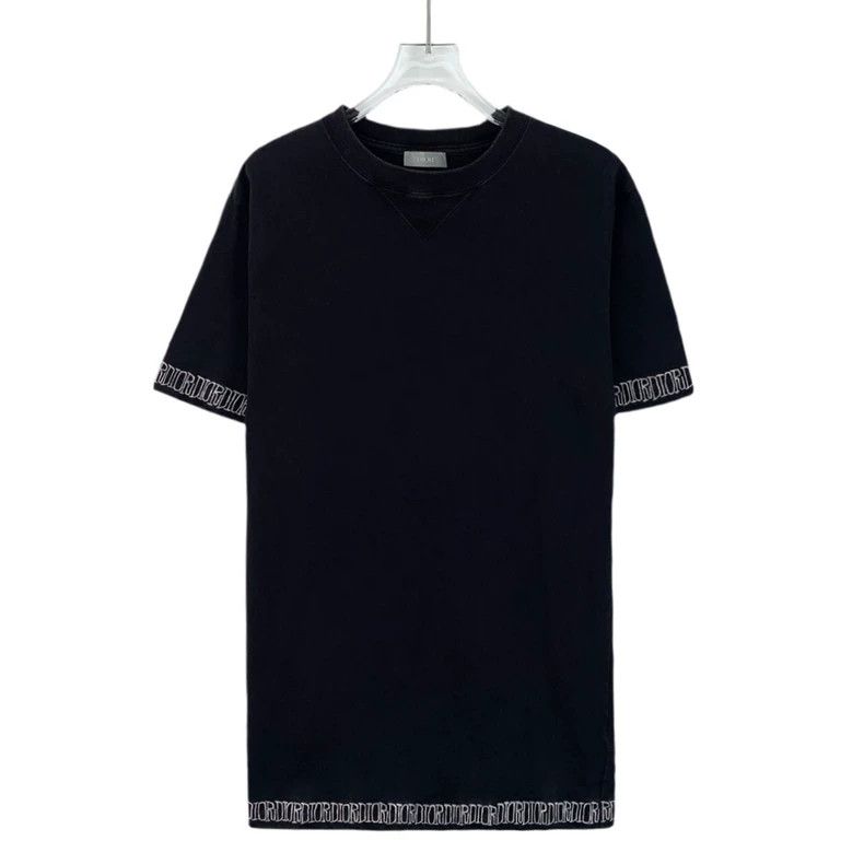 Dior Dior Black logo letter embroidery cotton round-neck short-s Size US S / EU 44-46 / 1 - 1 Thumbnail