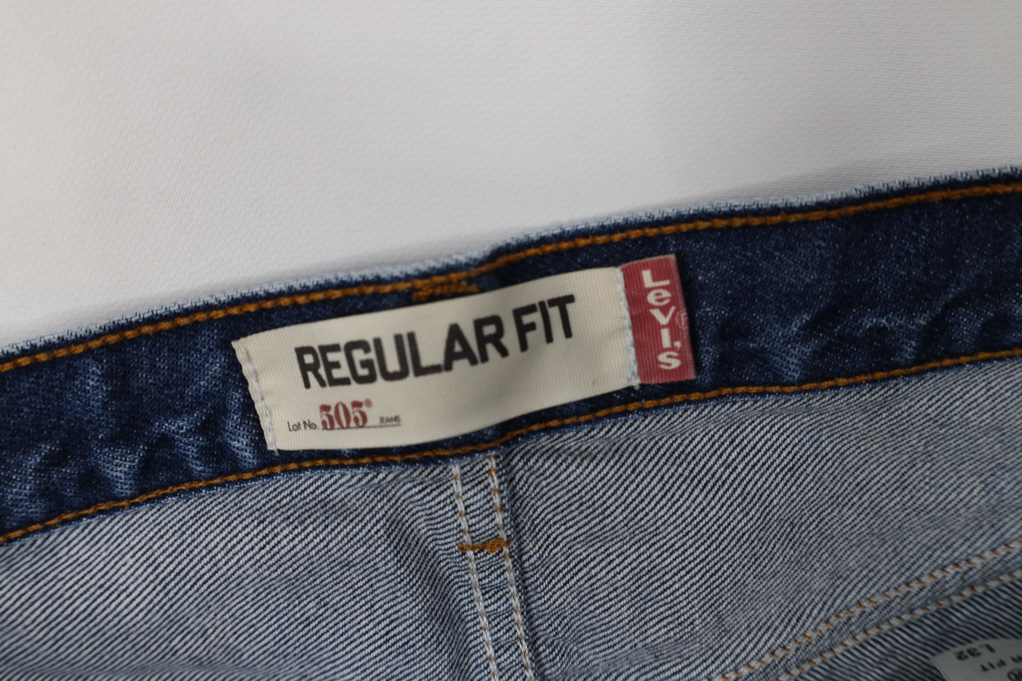 Levi's Vintage Y2K Levis 505 Regular Straight Leg Denim Jeans Blue Size US 36 / EU 52 - 6 Thumbnail