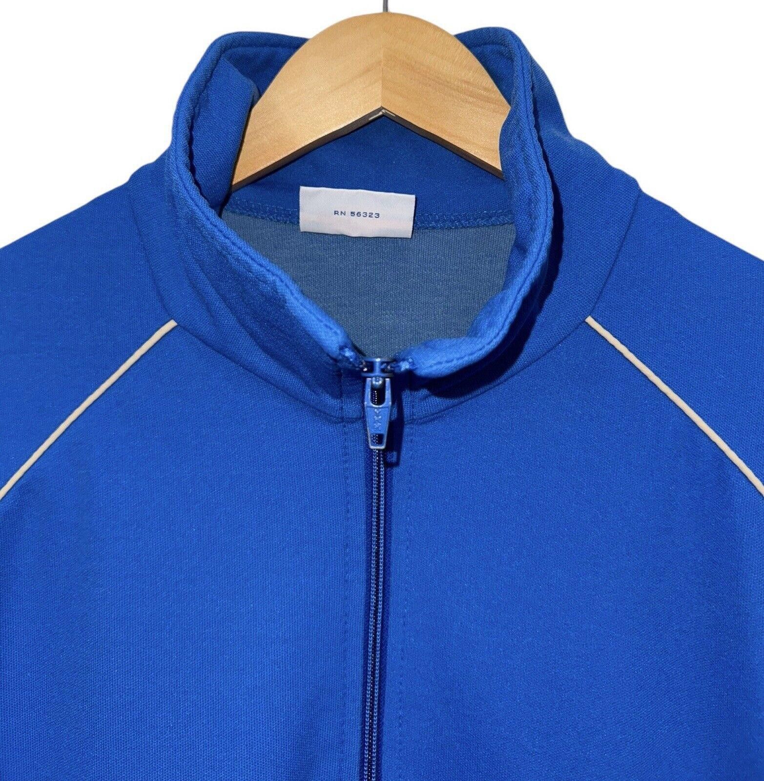 Nike Vintage Nike 1970s Blue White Track Jacket USA Sz XL RARE Size US XL / EU 56 / 4 - 5 Thumbnail