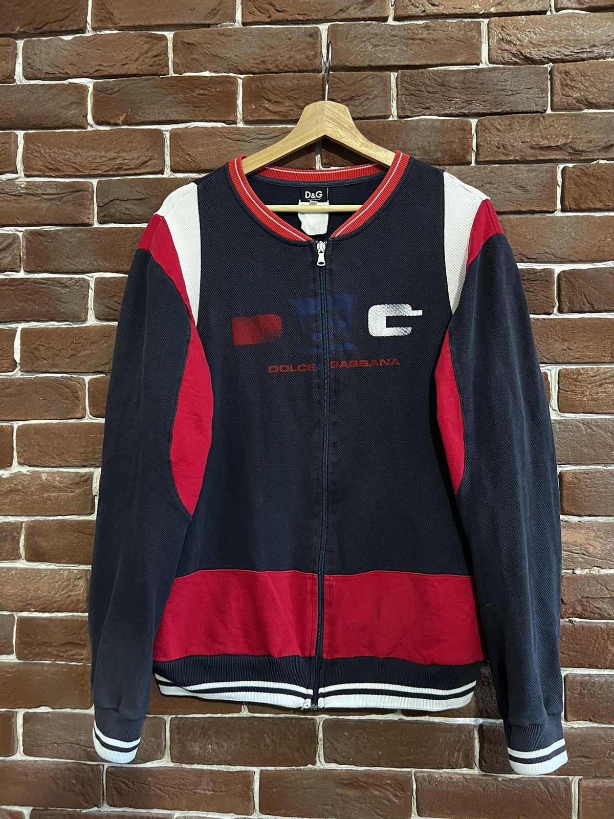 Dolce & Gabbana Dolce & Gabbana Vintage Y2k Og Zip Crewneck Luxury Logo XXL Size US XXL / EU 58 / 5 - 1 Thumbnail