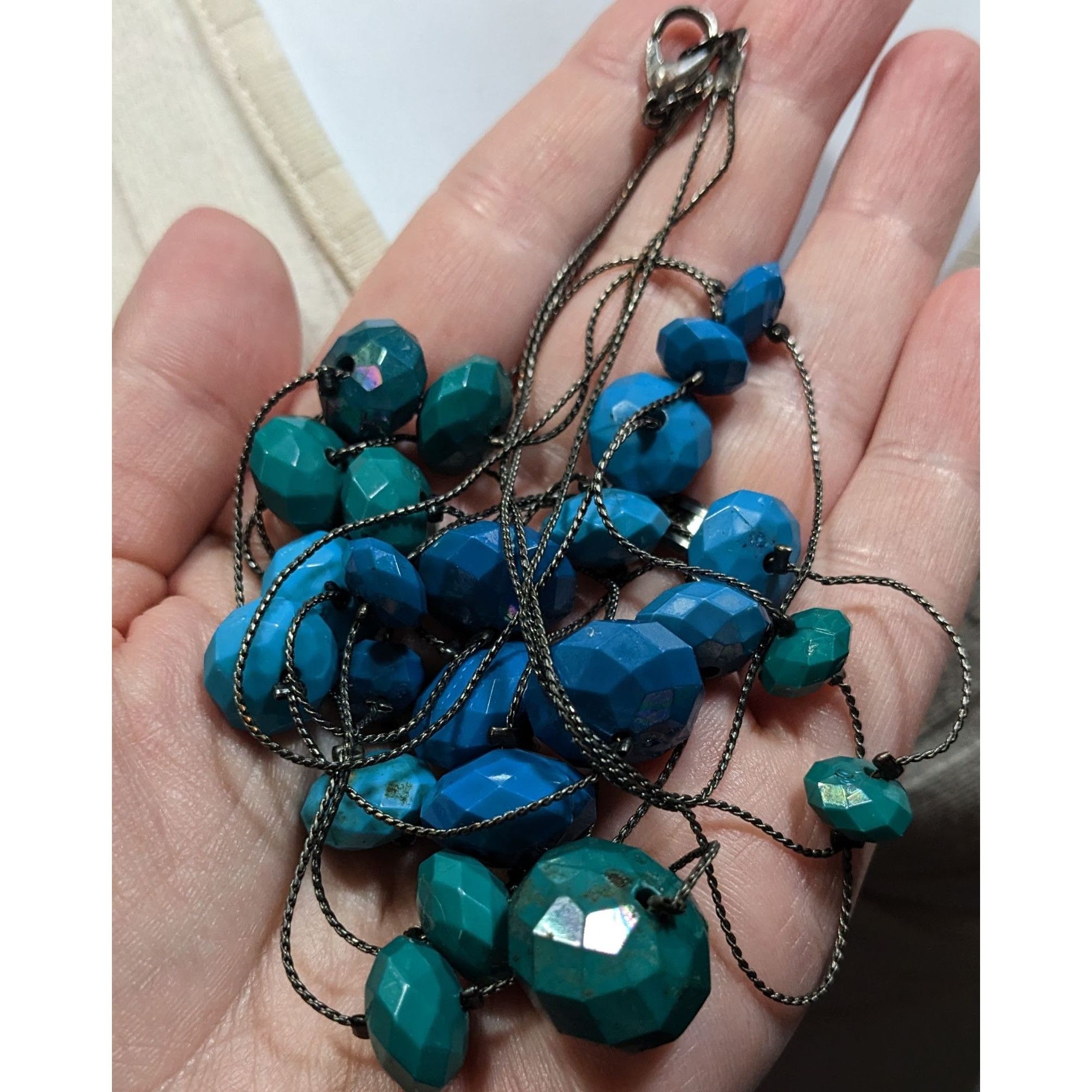 Other Mermaidcore Layered Blue & Teal Beaded Station Necklace With Size ONE SIZE - 3 Thumbnail