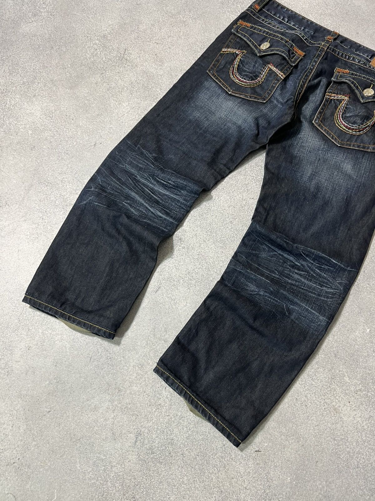 True Religion Vintage True Religion Jeans Baggy Embroidered Size US 38 / EU 54 - 3 Thumbnail