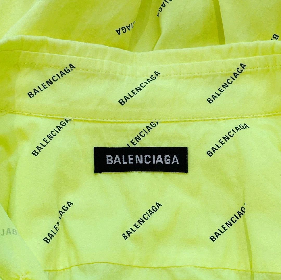 Balenciaga bright yellow long sleeve Balenciaga shirt Size US M / EU 48-50 / 2 - 6 Thumbnail