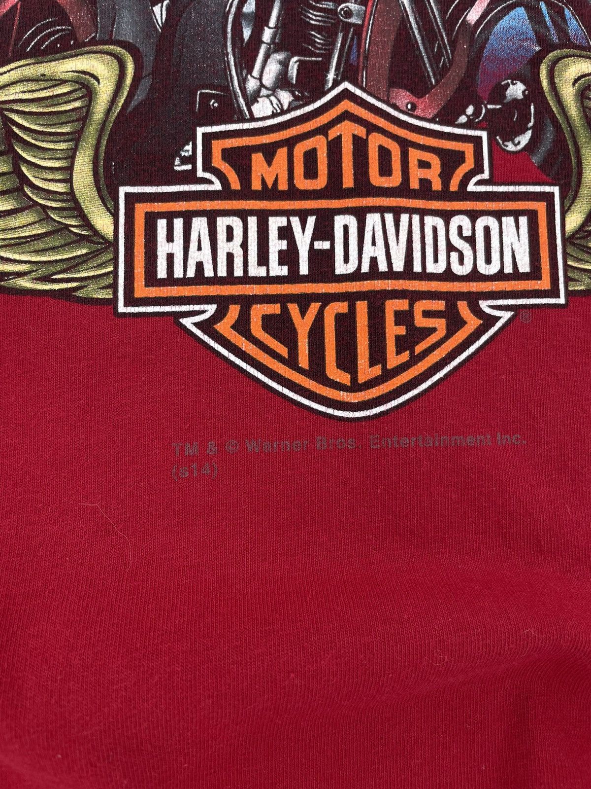 Harley Davidson × Vintage × Warner Bros Looney Tunes Taz Harley Davidson Chicago Tee Vintage Size US XL / EU 56 / 4 - 6 Thumbnail