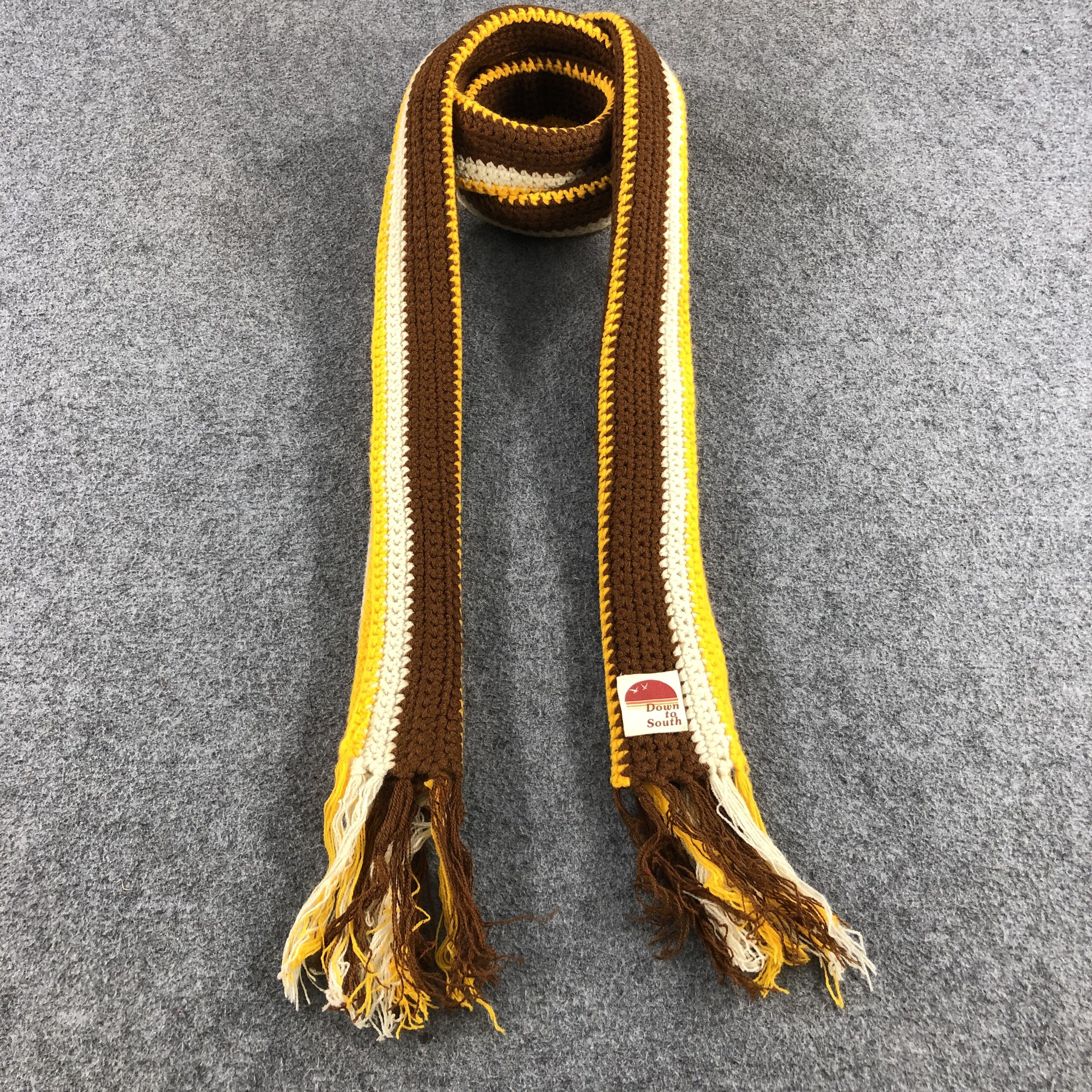 Down to South Knit Wool Scarf Muffler V791