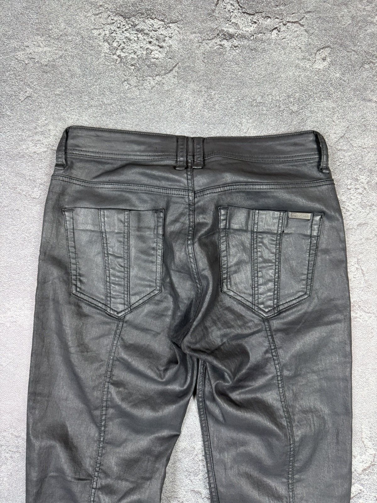 Burberry Burberry Brit Rubber Leather Skinny Ankle Pants Size 28 Size 28" / US 6 / IT 42 - 7 Thumbnail