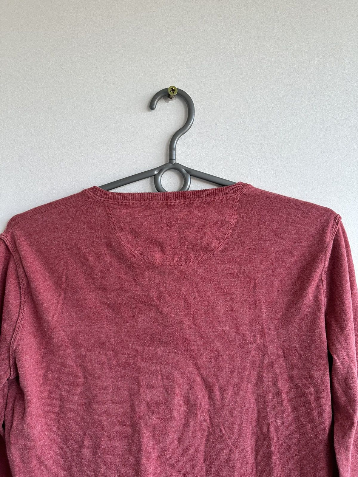 Burberry Burberry Brit Nova Check Neck Red Cardigan Long Sleeve Small Size S / US 4 / IT 40 - 8 Thumbnail