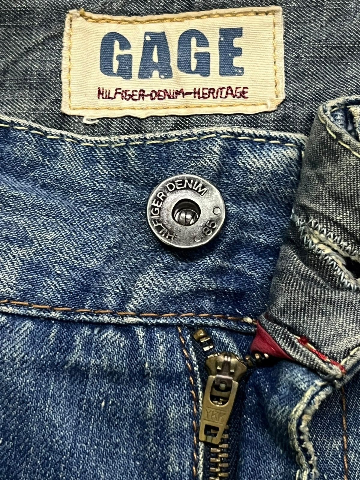 Tommy Hilfiger Baggy Vintage Tommy Hilfiger Denim Gage - Faded Mud Wash Size US 31 - 10 Thumbnail