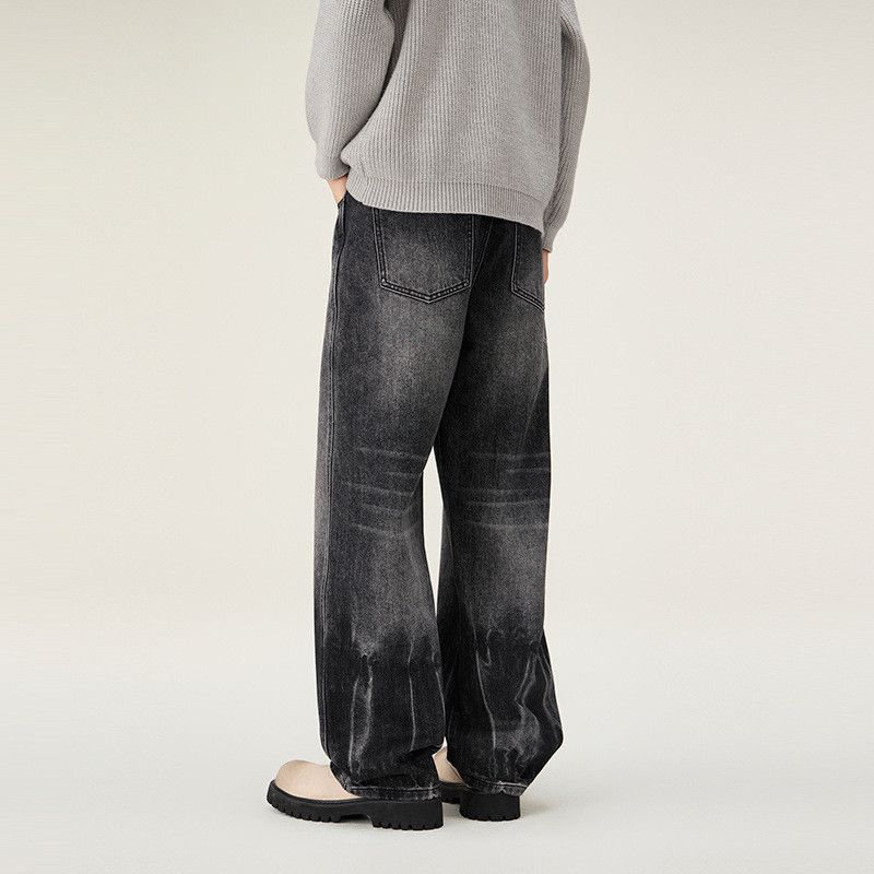 Japanese Brand American street men's lightning straight loose jeans Size US 32 / EU 48 - 3 Thumbnail