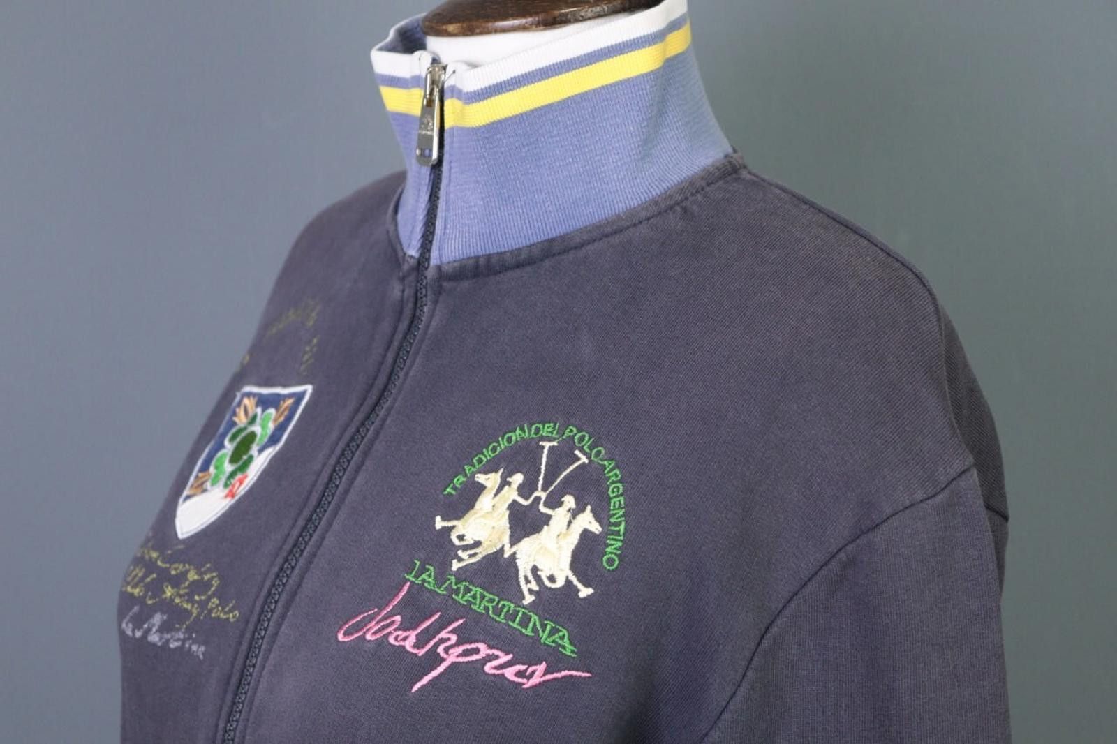La Martina La Martina Blue Full Zip Long Sleeve Sweater Size M Size M / US 6-8 / IT 42-44 - 11 Thumbnail