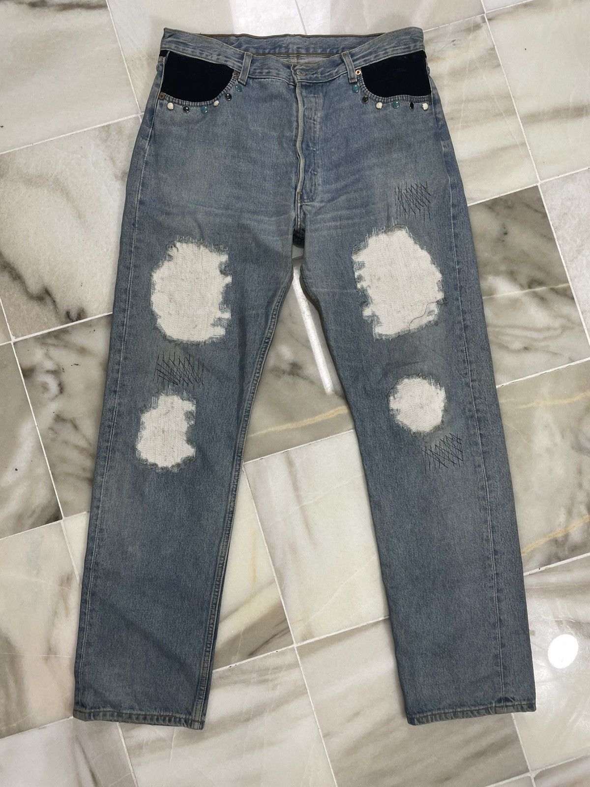 Levi's Levis Vintage 501 Reconstructed Distressed Design Size US 34 / EU 50 - 1 Thumbnail