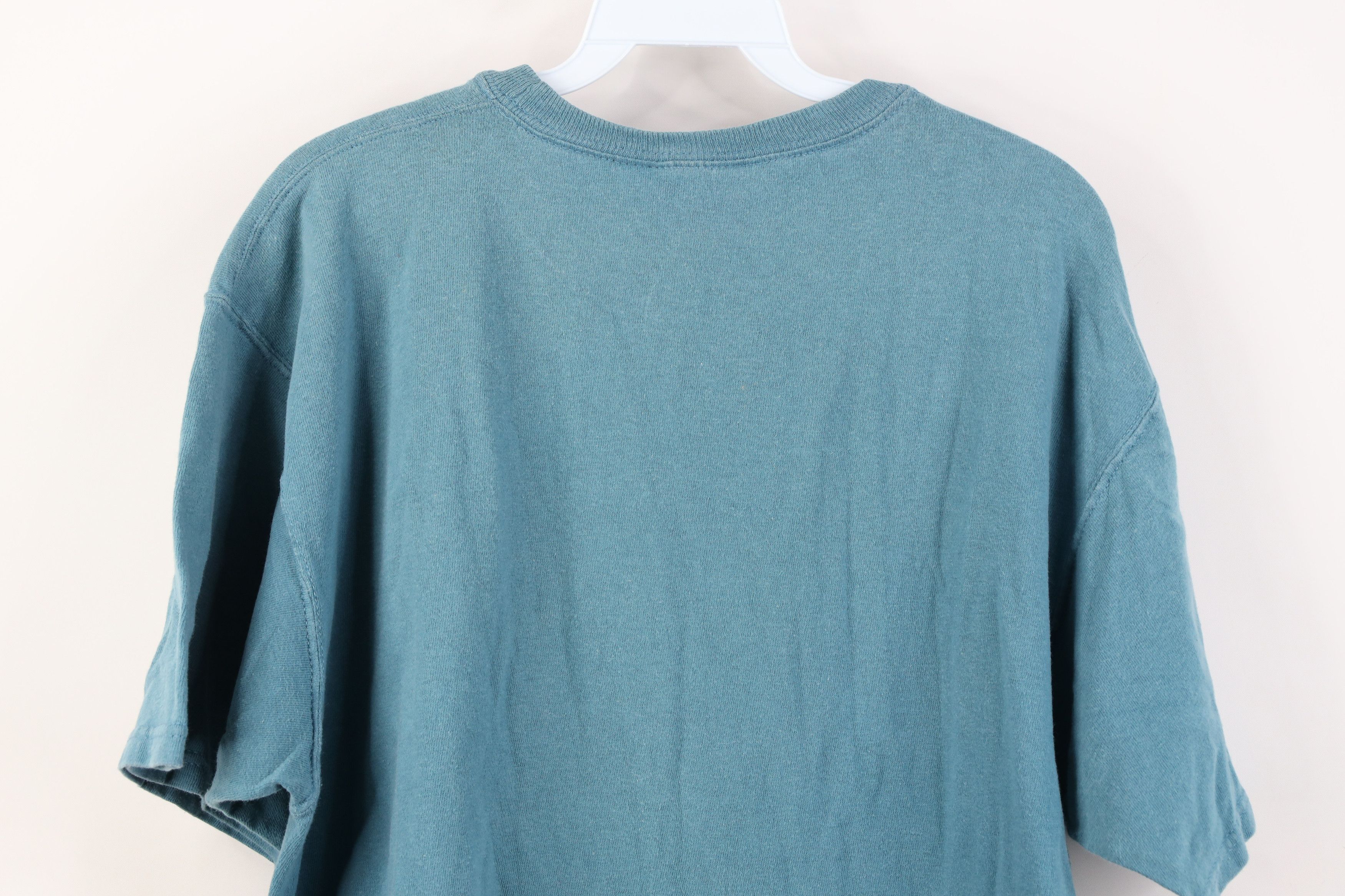 Champion Vintage 90s Champion Faded Classic Logo T-Shirt Teal Cotton Size US L / EU 52-54 / 3 - 12 Thumbnail