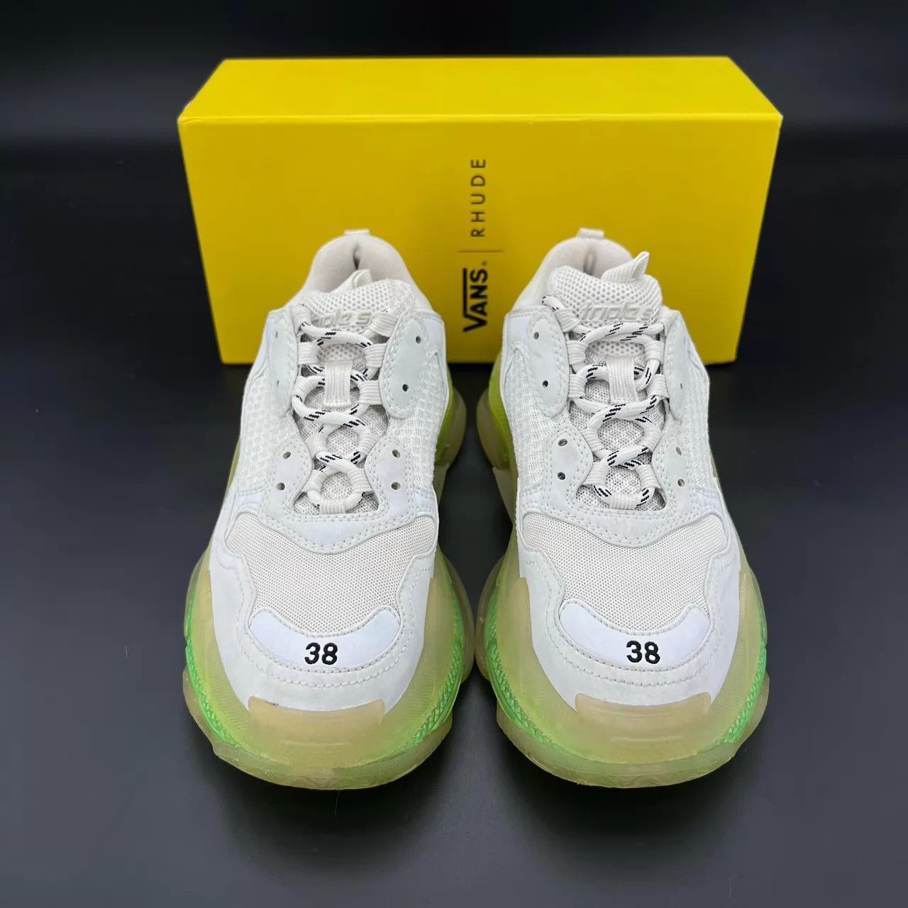 Balenciaga Balenciaga Triples White Green 38 2x worn box Size US 7.5 / IT 37.5 - 6 Thumbnail