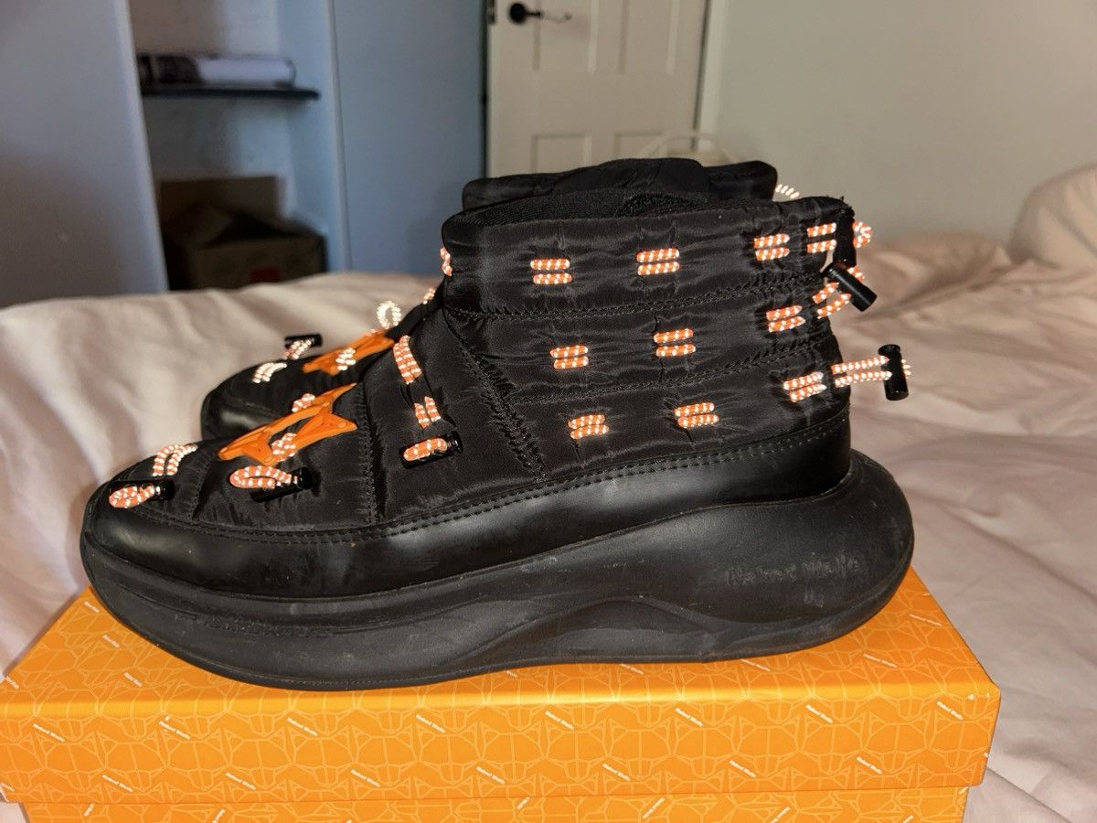 NAKED WOLFE Naked Wolfe black and orange puffer boots Size US 8 / EU 41 - 3 Thumbnail