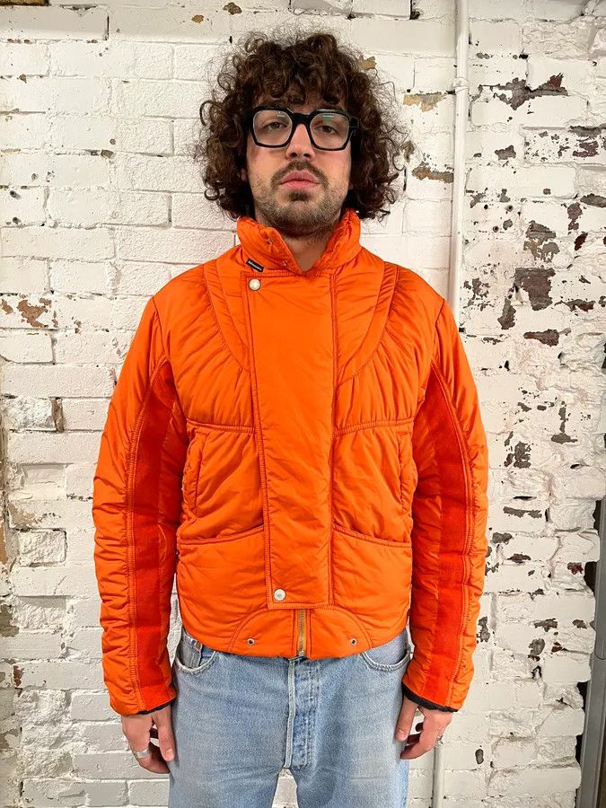 Dolce & Gabbana AW2003 Dolce & Gabbana Nylon Quilted Orange Puffer Jacket Size US M / EU 48-50 / 2 - 3 Thumbnail