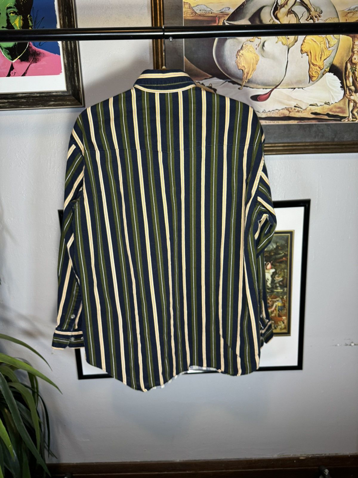 Vintage × Wrangler Vintage Twenty X Wrangler Striped Button Up Shirt Size US L / EU 52-54 / 3 - 2 Thumbnail