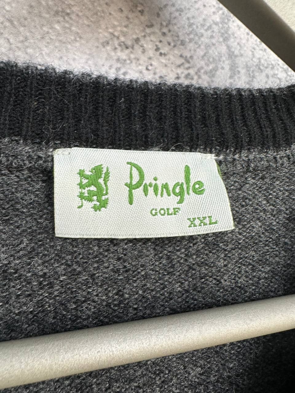 Pringle Of Scotland Pringle of Scotland GOLF Glebe Pure New Wool Sweater Dark Size US XXL / EU 58 / 5 - 10 Thumbnail