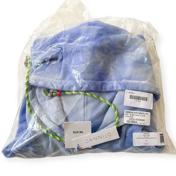 Other New with tag, DANNIJO Tie Dye Hoodie, Blue & White, Size M Size M / US 6-8 / IT 42-44 - 9 Thumbnail