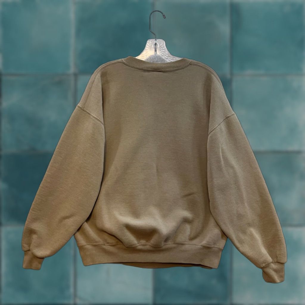Jerzees VINTAGE Jerzees Blank Crewneck Sweatshirt XL Tan Beige Nublend Sport USA Mens Size US XL / EU 56 / 4 - 1 Thumbnail