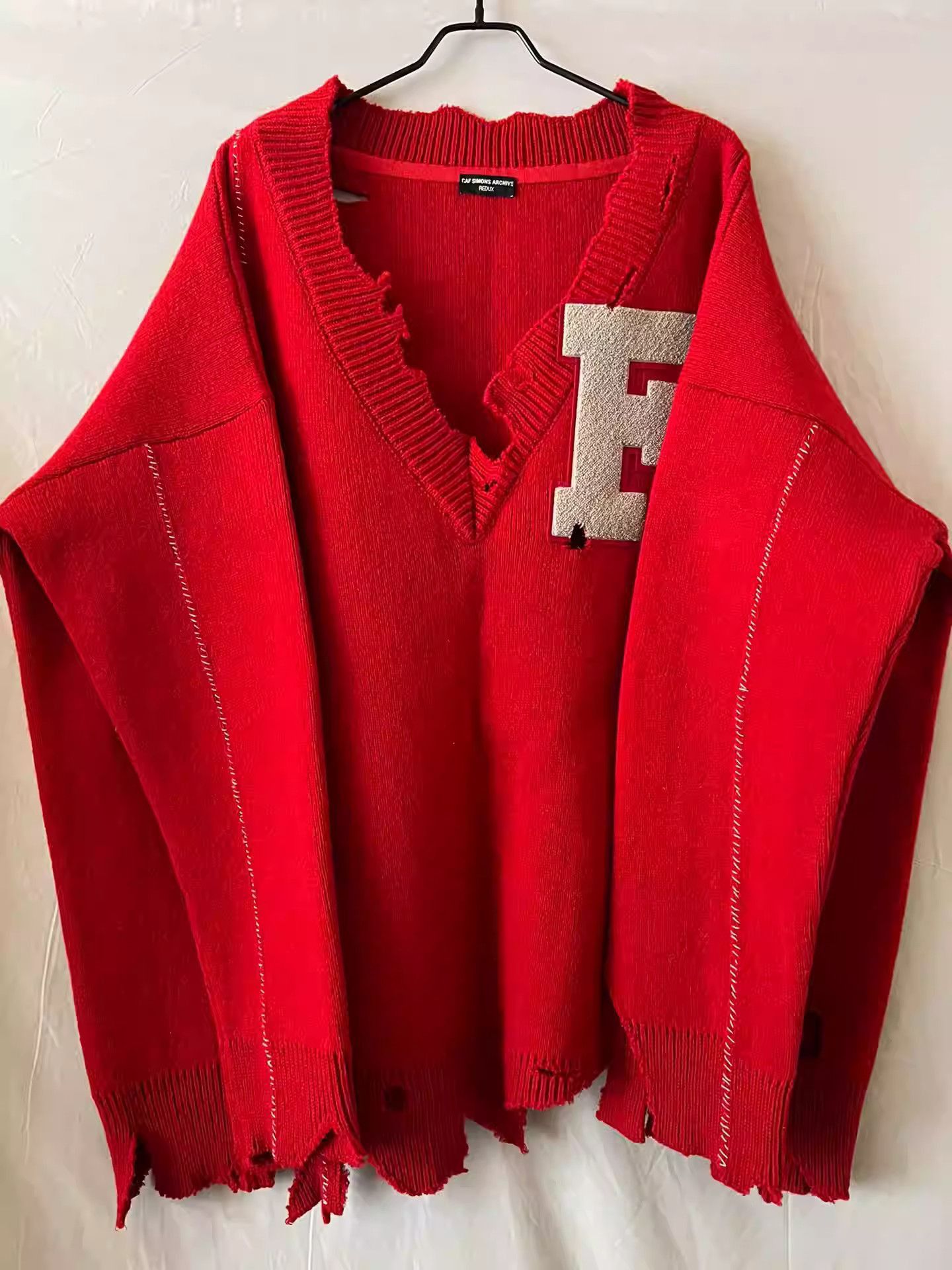 Raf Simons Raf Simons red sweater knitted sweater-2505 Size US M / EU 48-50 / 2 - 5 Thumbnail