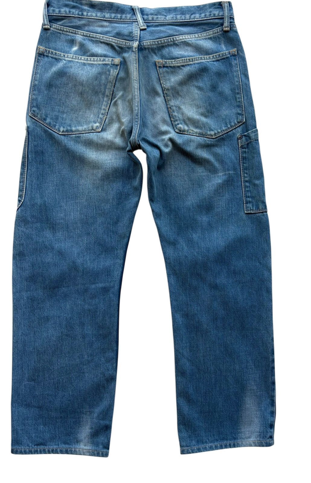 The Repack Bleach Denim Selvedge Carpenter Workwear Pants