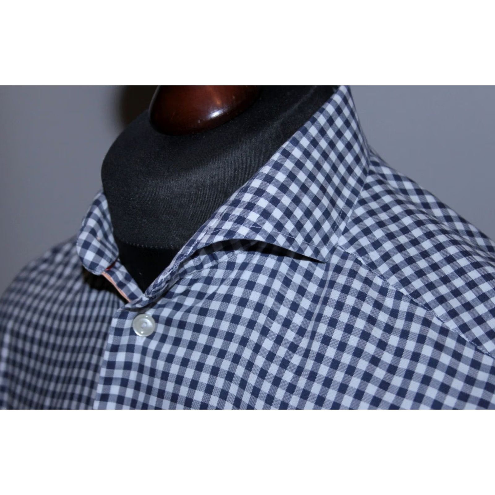 Eton Eton Slim Shirt Mens Blue 39 / 15 1/2 Shirt Slim Blue Eton Mens Shirt 39 Size 15 1/2 Vintage? Size 40R - 2 Thumbnail