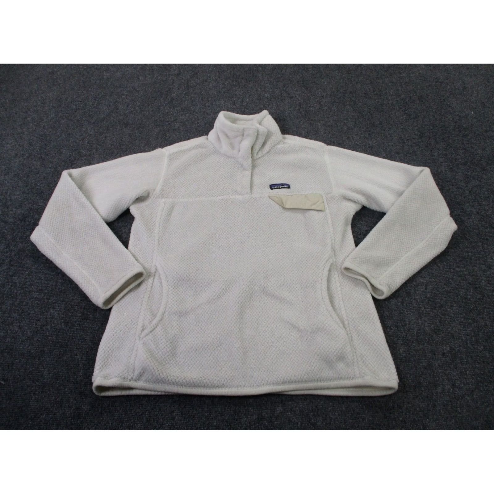 Patagonia Patagonia Jacket Womens L White Snap Fleece Outdoors Camping - Adult L - Windproof, Thermal, Pockets, Basic Jacket, Casualwear, Regular Size L / US 10 / IT 46 - 2 Thumbnail