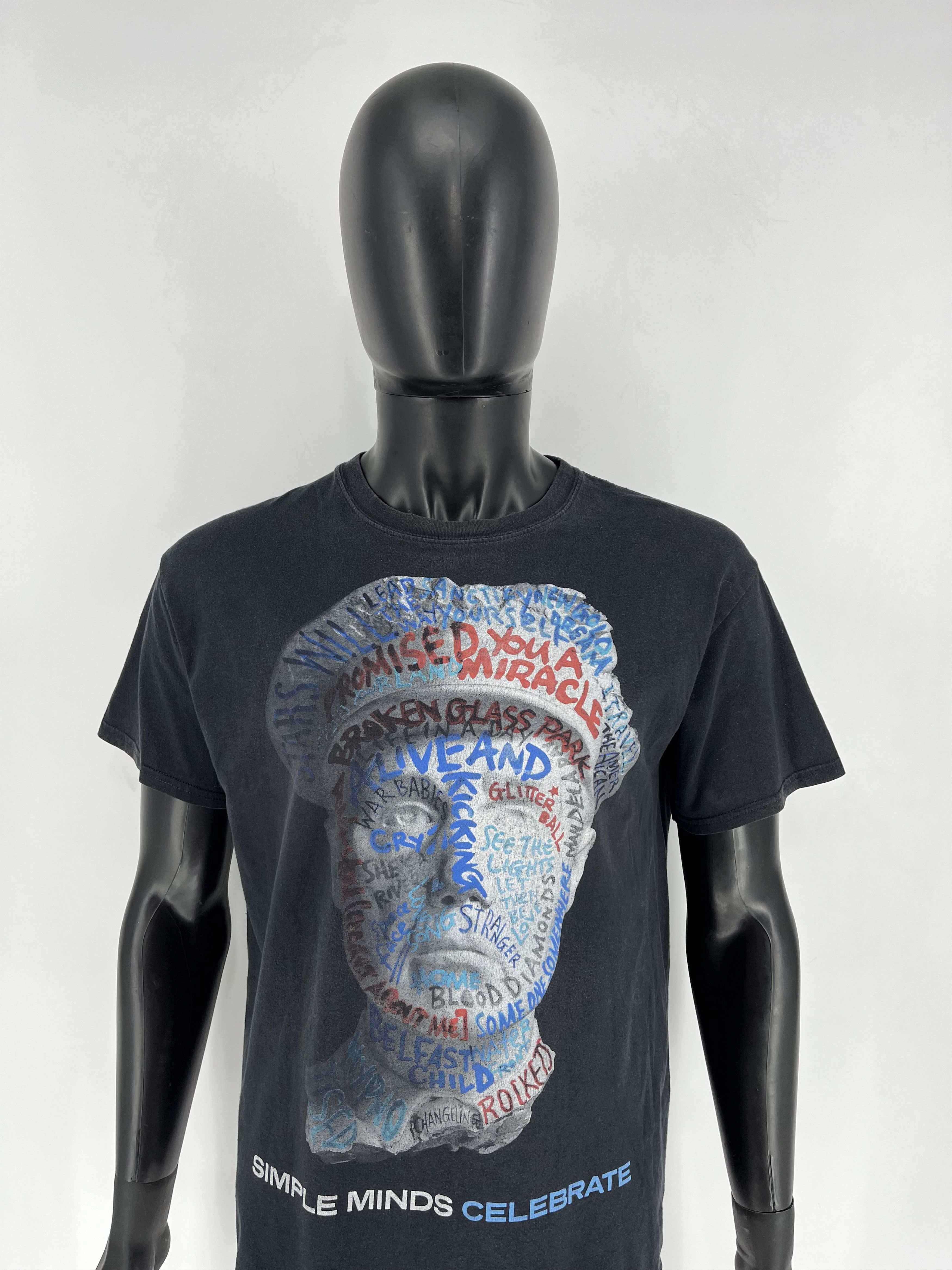 Band Tees × Vintage SIMPLE MINDS OFFICIAL USA TOUR GREY T-SHIRT " CELEBRATE 2013 Size US L / EU 52-54 / 3 - 1 Thumbnail