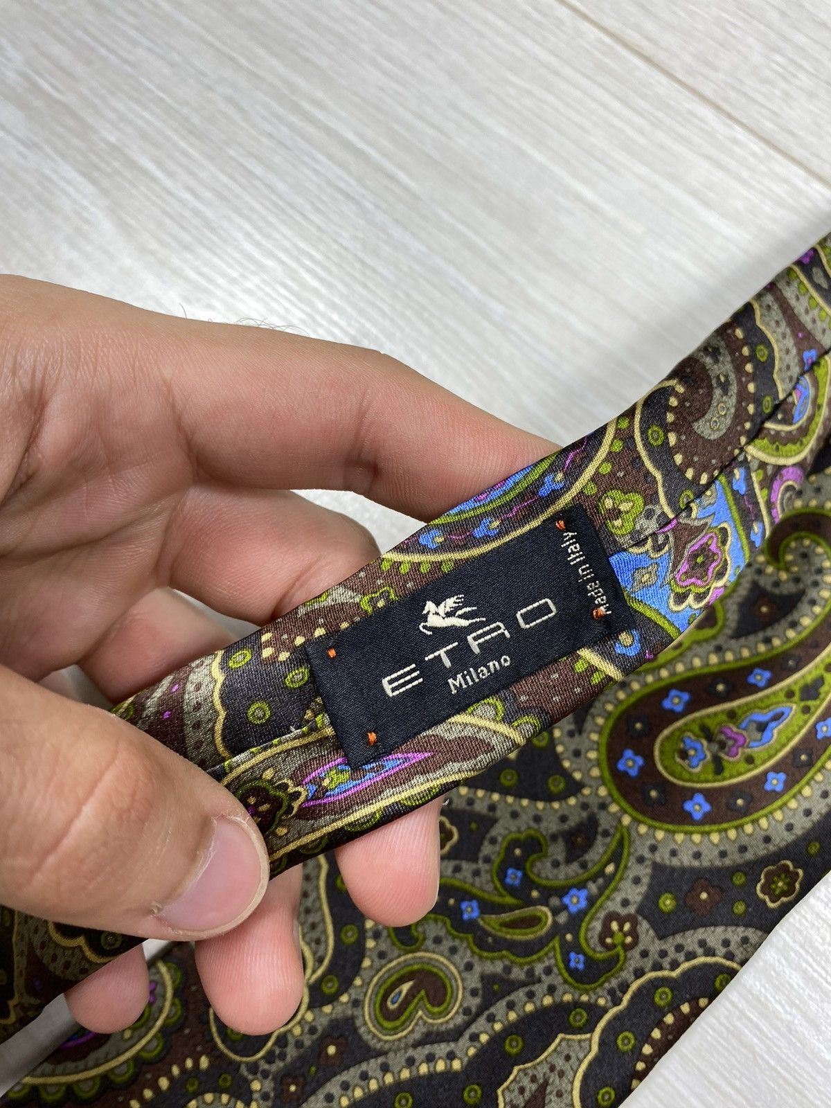 Etro × Vintage ETRO Milano Italy Paisley Cravatte Size ONE SIZE - 6 Thumbnail