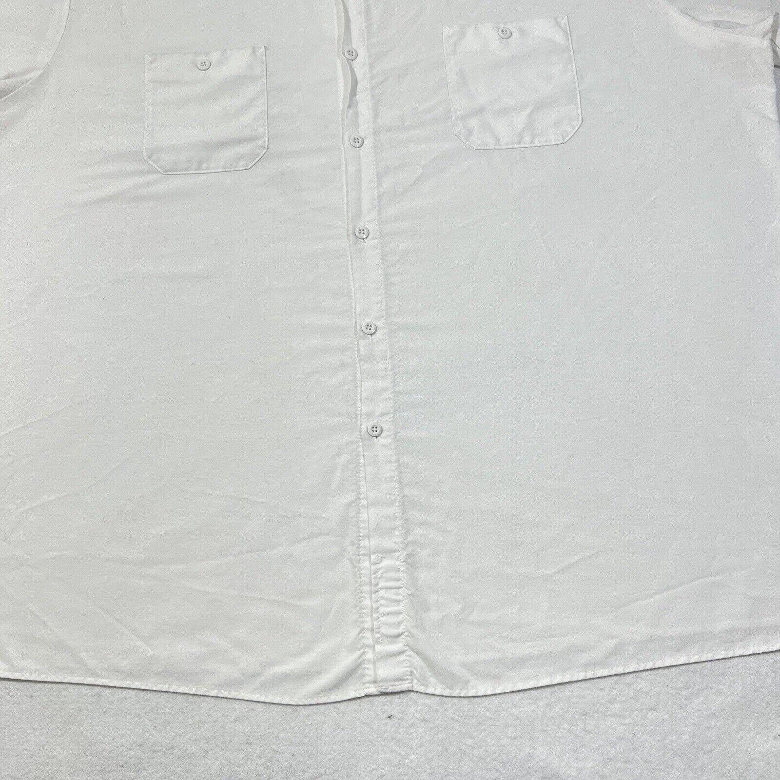 Disney Disney 5XL Cast Member White Button Short Sleeve Shirt Size US XXL / EU 58 / 5 - 6 Thumbnail