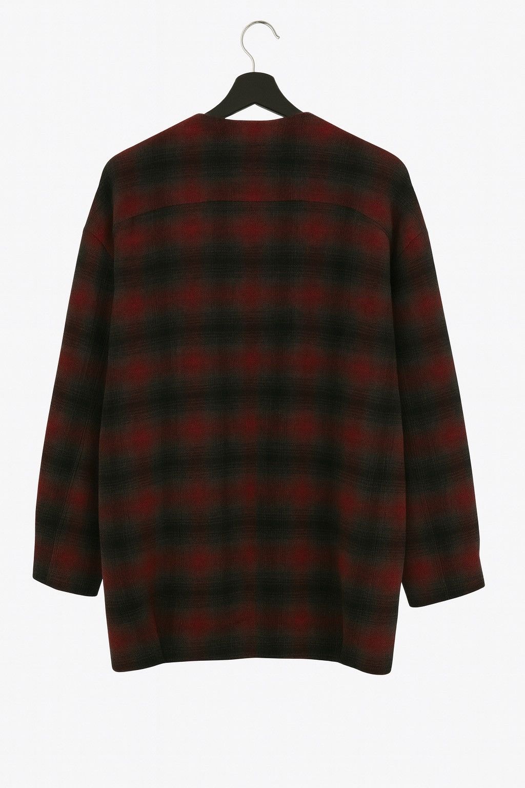 Japanese Brand Vintage Japanese Plaid Wool Zip-Up Jacket – Red & Black Size US L / EU 52-54 / 3 - 2 Thumbnail