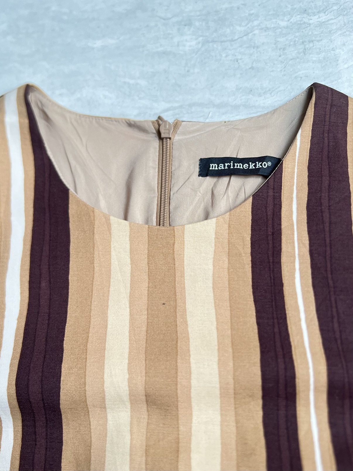 Marimekko MARIMEKKO Striped Midi Dress Size XS / US 0-2 / IT 36-38 - 10 Thumbnail