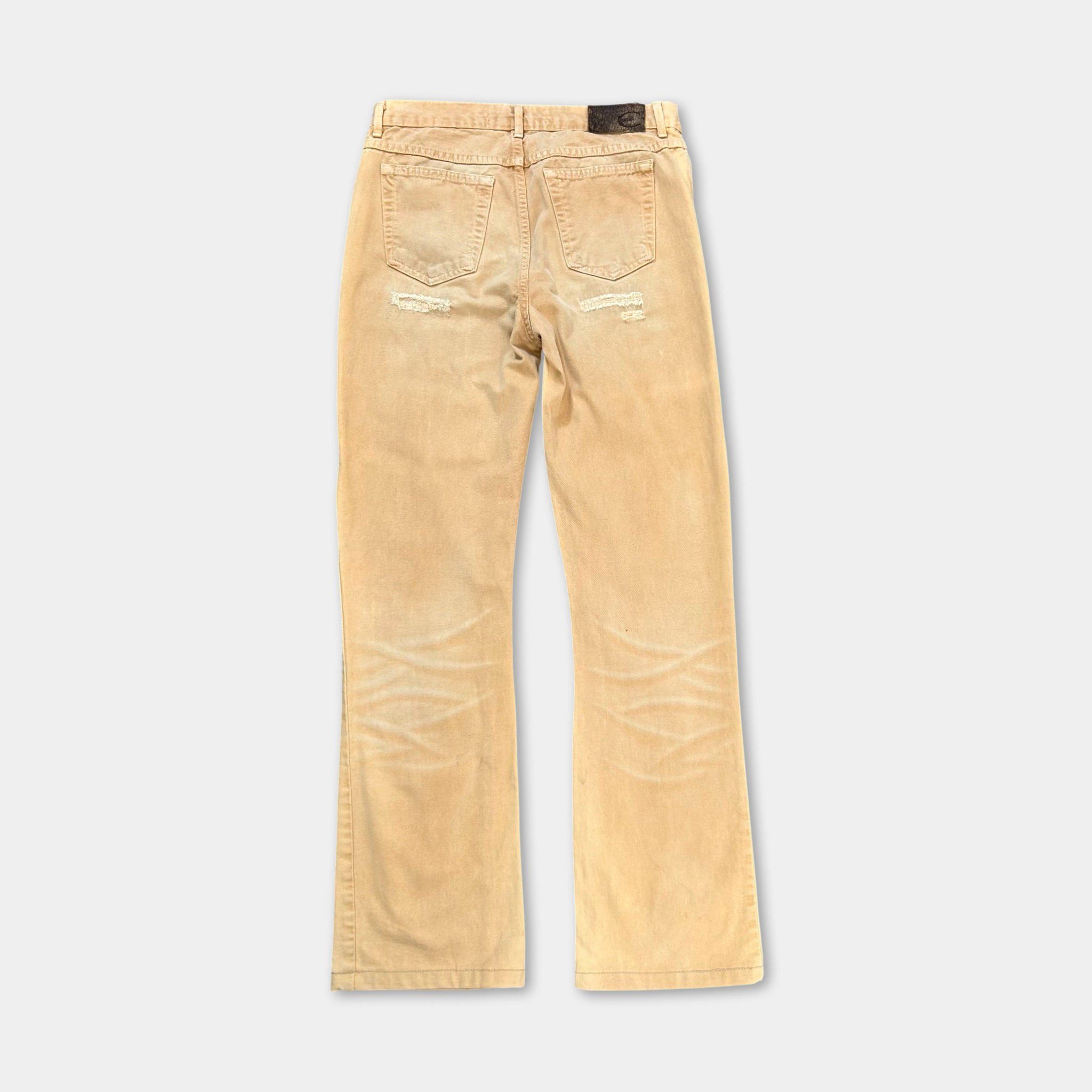 Other Just Cavalli Beige Distressed Jeans Size 24" / US 00 / IT 34 - 5 Thumbnail